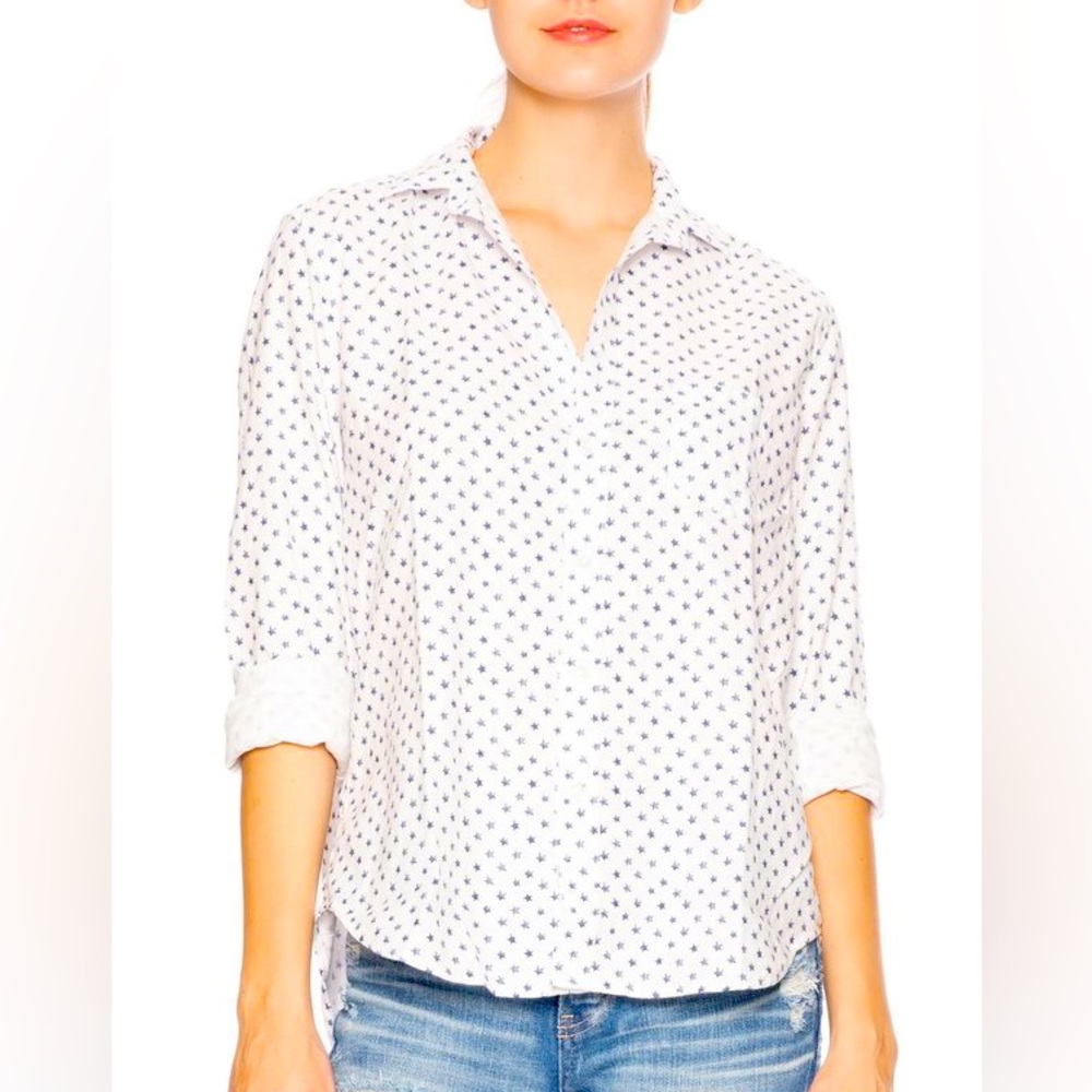 Frank and Eileen cotton button up Eileen shirt in XXS.